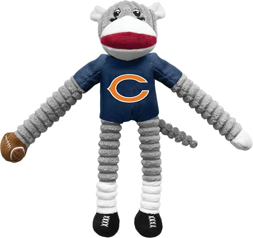 Vista 30 de Littlearth NFL Sock Monkey Pet Toy, Team Color, One
