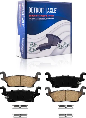 Vista 31 de Detroit Axle - Pastillas de Freno Traseras de Cerámica Izquierda Reemplazo de Pinza para Silverado Sierra Suburban 1500 Tahoe Yukon Escalade ESV EXT