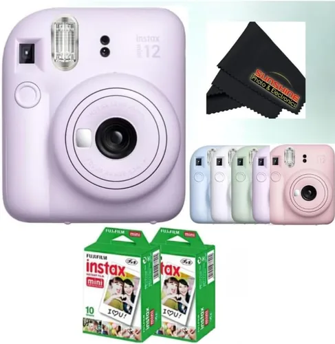 Vista 6 de Fujifilm Cámara instantánea Instax Mini 12 - Blossom Pink con 3 paquetes individuales