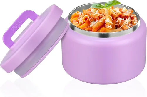 Vista 8 de PIQUEBAR - Termo infantil de 8 onzas para alimentos calientes, pequeño recipiente térmico de acero inoxidable, termo de boca ancha fácil de abrir