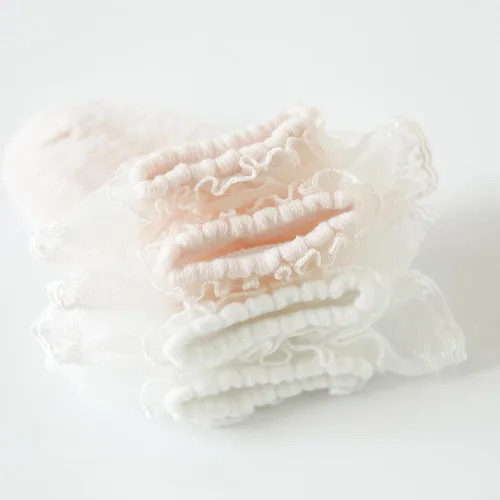 Vista 5 de Eimmabey Calcetines de verano para niñas con encaje, paquete de 8 calcetines de algodón para bebés y niños pequeños