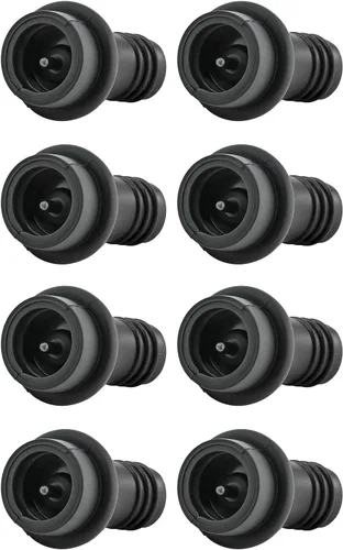 Vista 9 de WOTOR Tapones de vino al vacío, protector y conservador de vino de silicona Negro