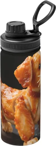 Vista 18 de Bright Star Printed Insulated Water Bottle, 18oz Stainless Steel Funny Travel Mug, Leakproof Hot & Cold for Sports, Gym, Hiking