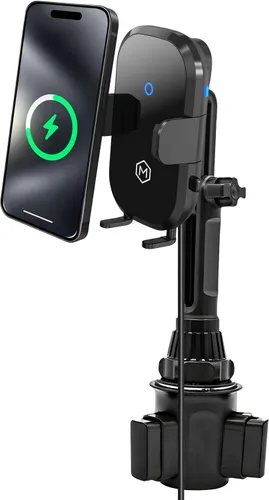 Vista 9 de Auto Scan - Cargador de coche inalámbrico rápido con ventosa ajustable multiángulo, carga inalámbrica de 15 W, escaneo automático, agarre ajustable