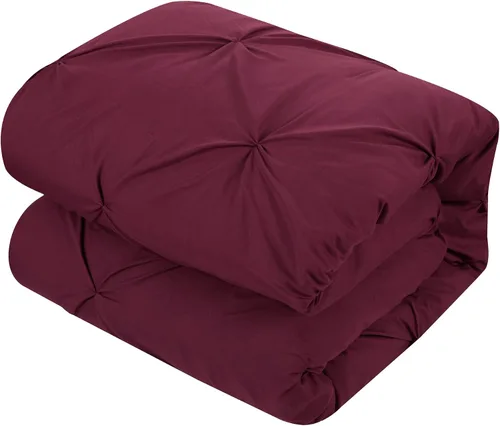 Vista 4 de Chic Home Daya - Juego funda de edredón para cama tamaño king, color beige de 4 piezas