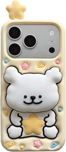 Vista 18 de Funda fea compatible con iPhone 11, 3D Kawaii payaso caricatura, divertido protector de silicona suave a prueba de golpes para mujeres y niñas