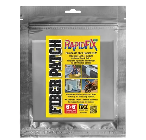 Vista 5 de RapidFix UV Parche de reparación de fibra 3x6 pulgadas