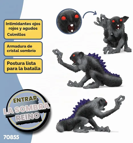 Vista 2 de Schleich Eldrador - Figura de juguete de lémur de sombra para niños a