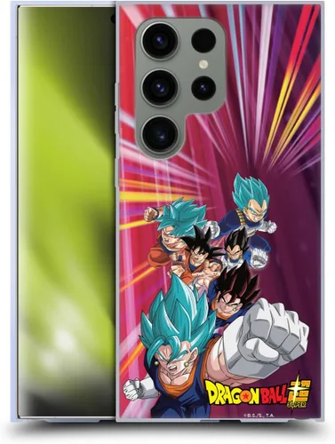 Vista 76 de Head Case Designs Funda de gel con licencia oficial de Dragon Ball Super Group Future Trunks Arc Characters [protección de grado militar] compatible