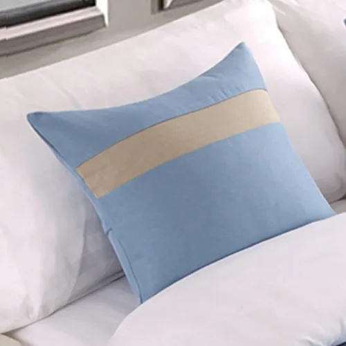 Vista 48 de Cojines con fundas de almohada a juego y núcleo de almohada de 17.7 x 17.7 in, paquete de 1, para decoración de cama, sala de estar, sofá Beige
