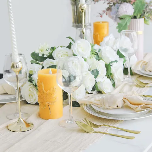 Vista 6 de Servilletas de tela para cena 10 unidades, servilletas de gasa 100% algodón natural suave, servilletas lavables ideales para bodas, decorativas