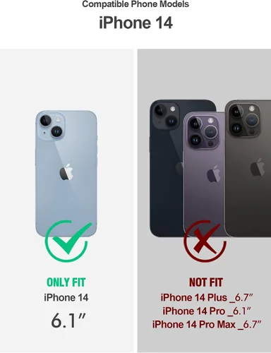 Vista 2 de Poetic Revolution - Funda para iPhone 14 de 6.1 pulgadas, [probada contra caídas de grado militar de 20 pies], funda protectora resistente a prueba