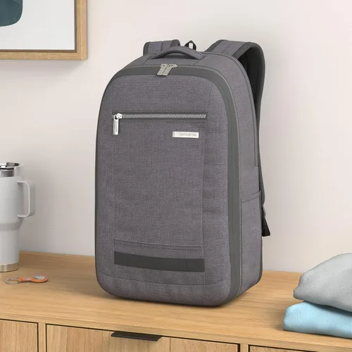 Vista 2 de Samsonite Mochila de viaje moderna, color carbón jaspeado, talla única