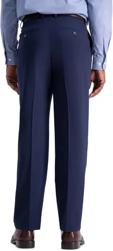Vista 2 de Haggar Mens Classic Fit Flat Front Flex Waistband Stretch Dress Pant