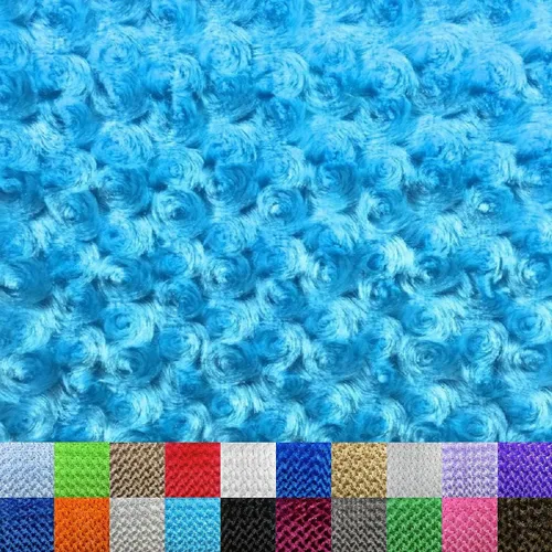 Vista 6 de Ice Fabrics The Yard - Tela Minky de Rosebud de The Yard - Tela de visón de almendra extra ancha de 58/60 pulgadas para mantas, ropa, accesorios