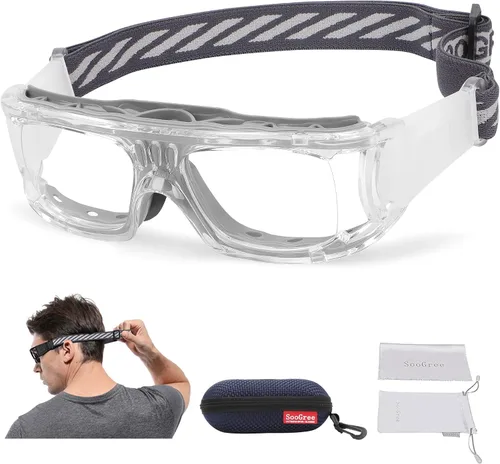 Vista 14 de SooGree Gafas deportivas para hombre, gafas protectoras antivaho para baloncesto