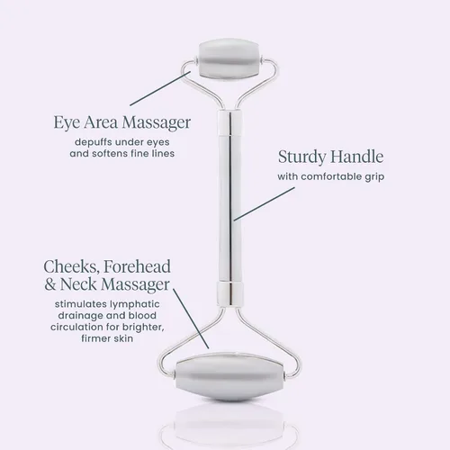Vista 3 de Wonderskin Rodillo facial líquido para gimnasio, masajeador facial de acero inoxidable para ojos hinchados y ojeras, herramienta para esculpir