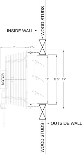 Vista 3 de VES SF-12000-01 Extractor de montaje en obturador, 115 V, 12 pulgadas