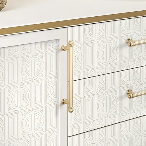 Vista 9 de Ismoon 15.6" x 118" Papel pintado de madera blanca en espiga de 15.6 x 118 pulgadas, papel de contacto de madera blanca gris, vinilo autoadhesivo