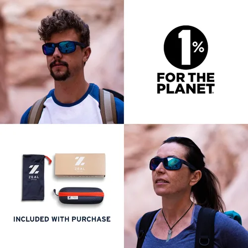 Vista 6 de Zeal Optics Sable Plant-Based Polarized Sunglasses for Men Women