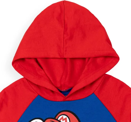 Vista 3 de SUPER MARIO Sudadera con capucha de forro polar de manga larga para bebésniños pequeños