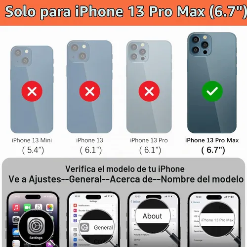 Vista 2 de iCoverCase Funda de billetera compatible con iPhone 13 Pro Max con tarjetero para mujer, cuero PU en relieve con bloqueo RFID y correa de muñeca