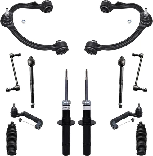 Vista 74 de Detroit Axle - Kit de extremo de 12 piezas para Ford Explorer Mercury Mountaineer 1998-2001 1999 2000, 2 brazos de control delanteros superiores