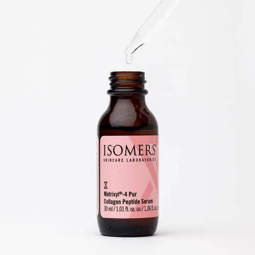 Vista 4 de ISOMERS Matrixyl-4 Pur - Suero de péptido de colágeno – Suero facial antiarrugas, piel radiante + define los contornos faciales y aumenta
