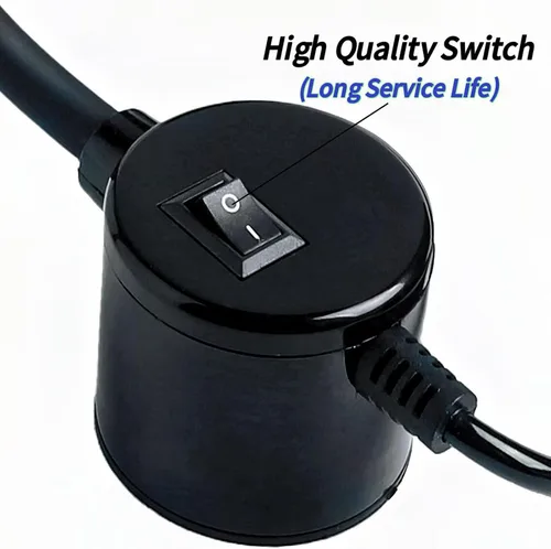 Vista 4 de Luz para máquina de coser, lámpara de trabajo LED, cuello de cisne flexible portátil con base magnética para banco de trabajo, torno, taladro