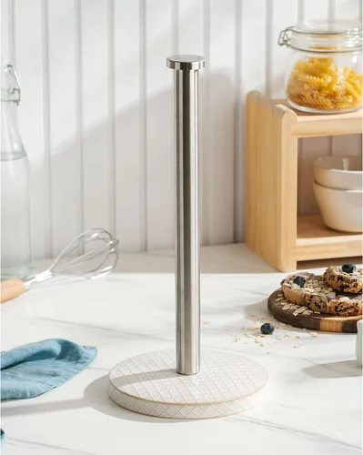Vista 8 de Soporte para toallas de papel, soporte para toallas de cocina de granja para encimera, soportes de cerámica para toallas de papel de pie para cocina