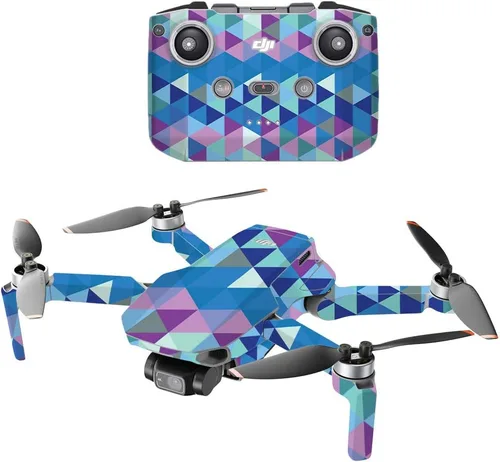 Vista 19 de MightySkins - Compatible con DJI Mini 2 Dron portátil - Argyle negro Funda protectora de vinilo duradera y única Fácil de aplicar, quitar