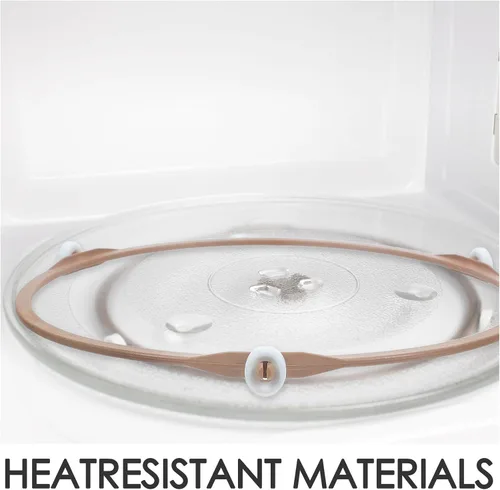 Vista 8 de 2sets Microwave Holder Ring: 22.2cm 8.74In Glass Turntable Tray Microwave Support Inner Rotating Ring Replacement Kit with with Rotating Core
