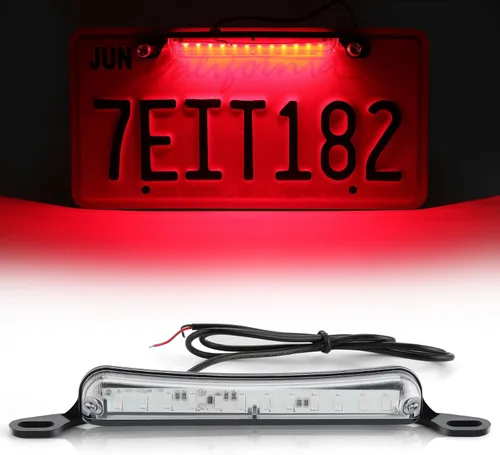 Vista 17 de LivTee Luz de matrícula, Luces LED de matrícula extremadamente brillantes, montaje para remolque, UTV, ATV, camión, RV, barco, color ámbar