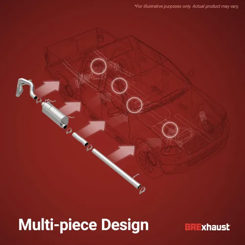 Vista 4 de BRExhaust Sistema de escape de repuesto de ajuste directo Volvo XC90 2003-2006