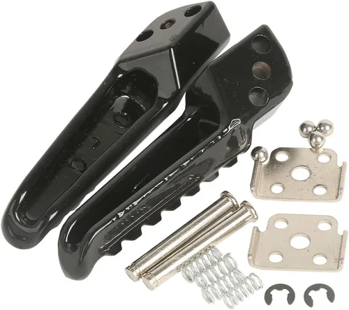 Vista 4 de XMT-MOTO - Reposapiés negro para Kawasaki Ninja ZX6R ZX10R ER6F ER6N 650R ZX-6R