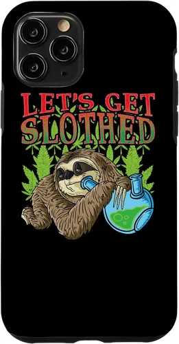 Vista 29 de Sloth Smokes Grass Shirt Marihuana Sloth Cannabis Stoner Case para iPhone 17