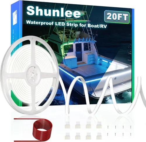 Vista 11 de SHUNLEE los 40FT llevaron las luces azules del barco, luces llevadas marinas impermeables de la MAZORCA IP67