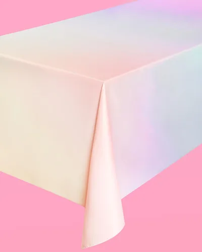 Vista 7 de xo, Fetti Mantel lavable degradado pastel – 9 pies Decoraciones de fiesta de cumpleaños, suministros de despedida de soltera, baby shower, pastel