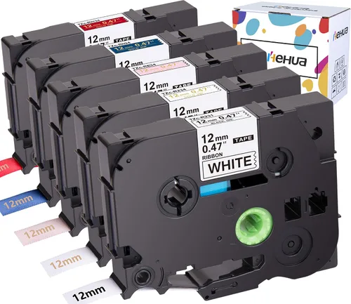 Vista 10 de Hehua Cinta de repuesto para rotuladora Brother TZe-141 TZe141 TZ-141 TZ141 compatible con cinta TZe de 0.709 in 0.7 laminado transparente