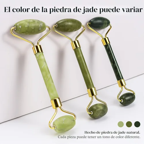Vista 8 de BAIMEI IcyMe Gua Sha y rodillo de jade - Herramientas faciales, rodillo facial y juego de Gua Sha para reducir la hinchazón y el enrojecimiento