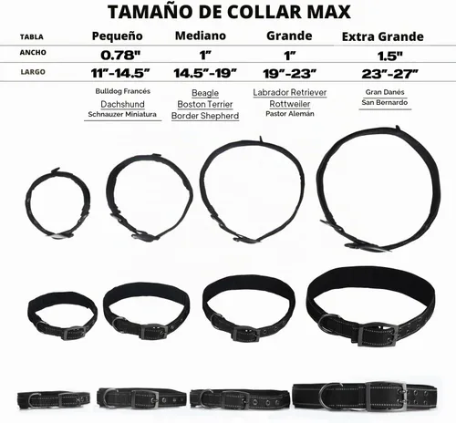 Vista 5 de PetiFine Collares para perros pequeños, collar acolchado de neopreno, collares reflectantes resistentes para mascotas con hebilla de cinturón