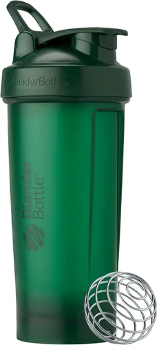 Vista 17 de [Usado] BlenderBottle Classic V2 - Botella mezcladora perfecta para batidos de proteínas y preentrenamiento, 20 onzas, color negro