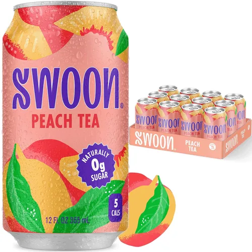 Vista 10 de Swoon Perfectly Sweet Green Tea Cero azúcar, ligeramente cafeinado y refrescante Keto, Paleo, vegano, sin OMG y sin gluten Endulzado