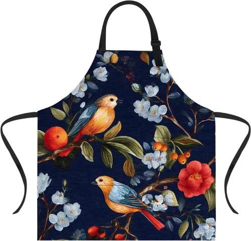 Vista 21 de Delantal divertido con 2 bolsillos para hombres y mujeres, barbacoa, parrilla, delantales con babero ajustable, regalos, cocina, cocina de la cocina