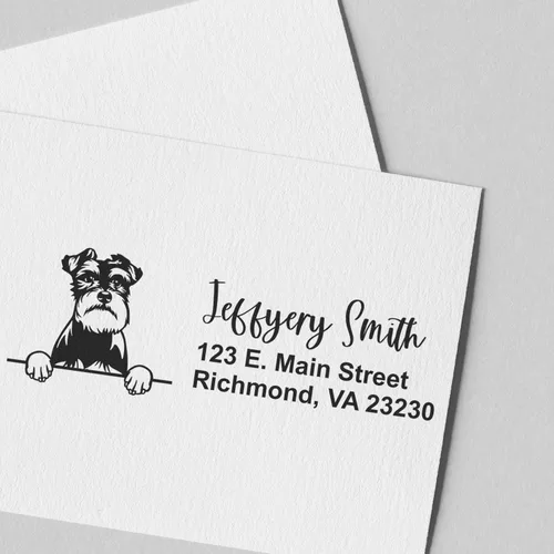 Vista 72 de American Bulldog Stamp Duo, Custom Return Address for Dog Lovers, Personalized Mail Mark for Letters and Cards