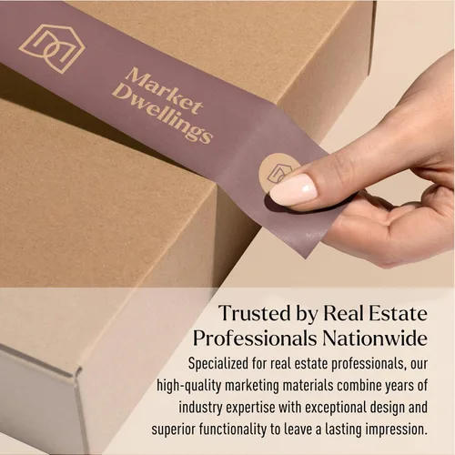 Vista 5 de Market Dwellings Perchas de puerta de bienes raíces para agentes – "I'm Not Just a Real Estate Agent, I'm Also Your Neighbor" – Perchas de puerta