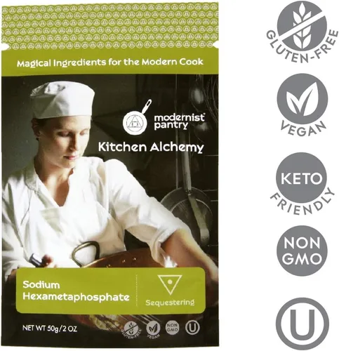Vista 4 de Citrato de sodio + hexametafosfato de sodio paquete de valor sin OMG vegano OU Kosher certificado - 100 g/4 oz