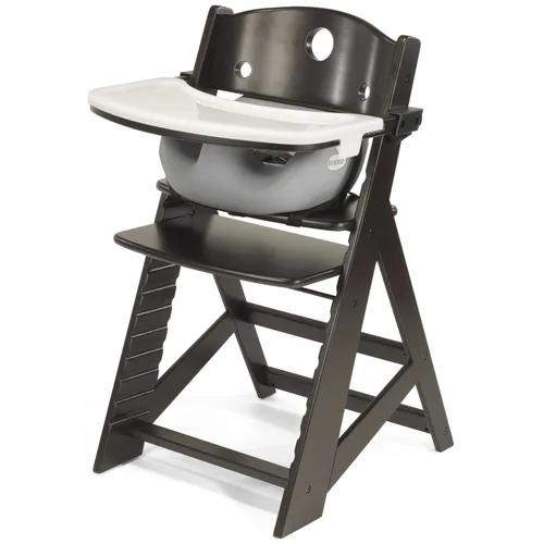 Vista 11 de Keekaroo Silla alta Height Right™ con inserto y bandeja para bebés, espresso/aguamarina (0051424KR-0001)