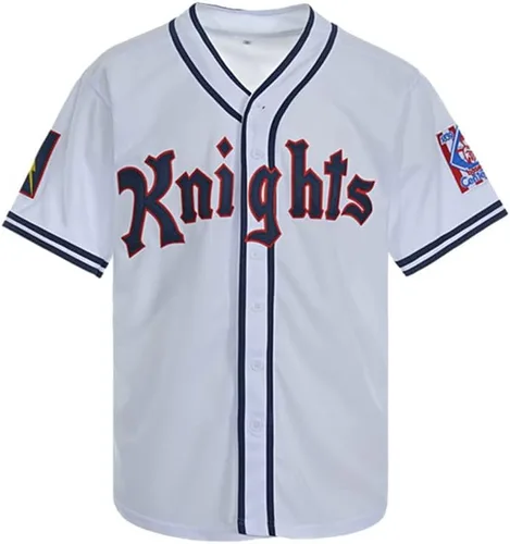 Vista 2 de Mens Roy Hobbs New York Knights The Natural Movie Baseball Jerseys White