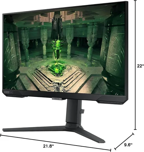 Vista 17 de SAMSUNG Odyssey G4 Series Monitor de videojuegos FHD de 25", IPS, 240Hz, 1ms, compatible con G-Sync, AMD FreeSync Premium, HDR10, vista ultraancha